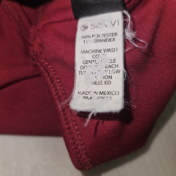 Savvi Addy Sports Bra Red Women's Medium (Tag Worn) Low Impact Racerback - Picture 8 of 9